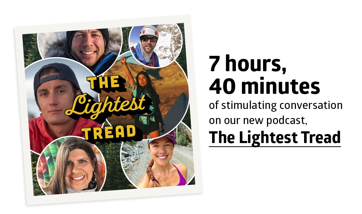 7 hours, 40 minutes of stimulating conversation on our new podcast, the lightest tread.