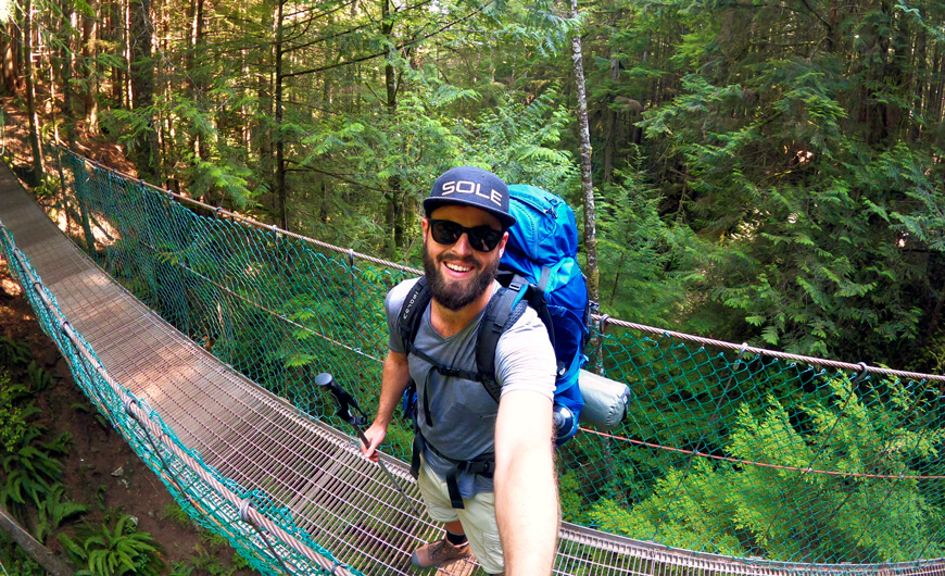 hiking with insoles on the juan de fuca marine trail