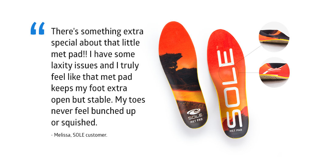 Shock absorbing insoles on sale for ball of foot