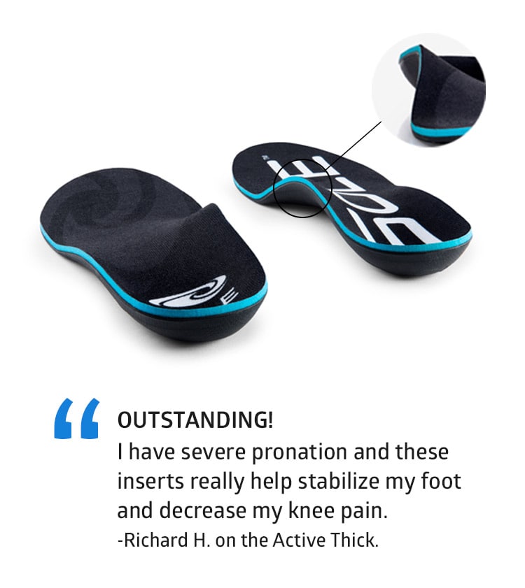 testimonial of sole footbeds for pronation