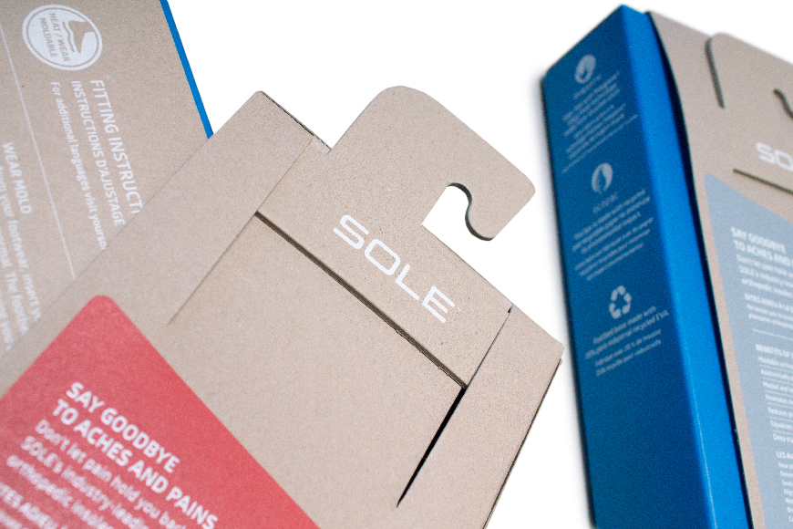 soles retail packaging hanger