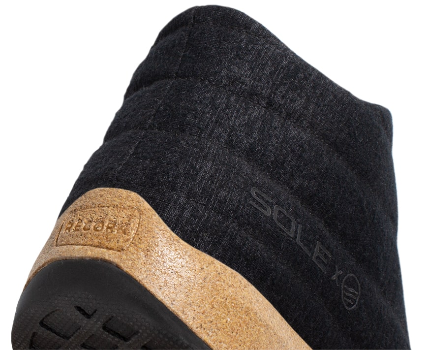 the recork midsole made from recycled wine corks