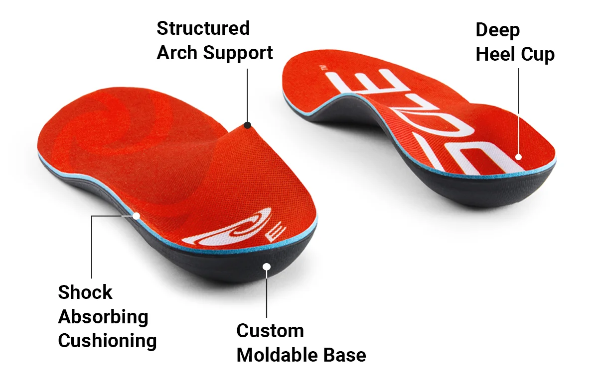 arch support and deep heel cup sole insoles