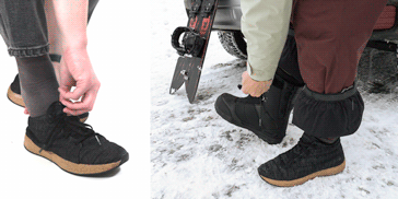 slip-on sneakers with elastic laces