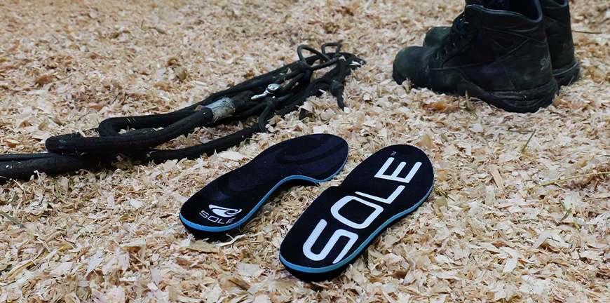 sole active thick footbeds for work boots and farm work