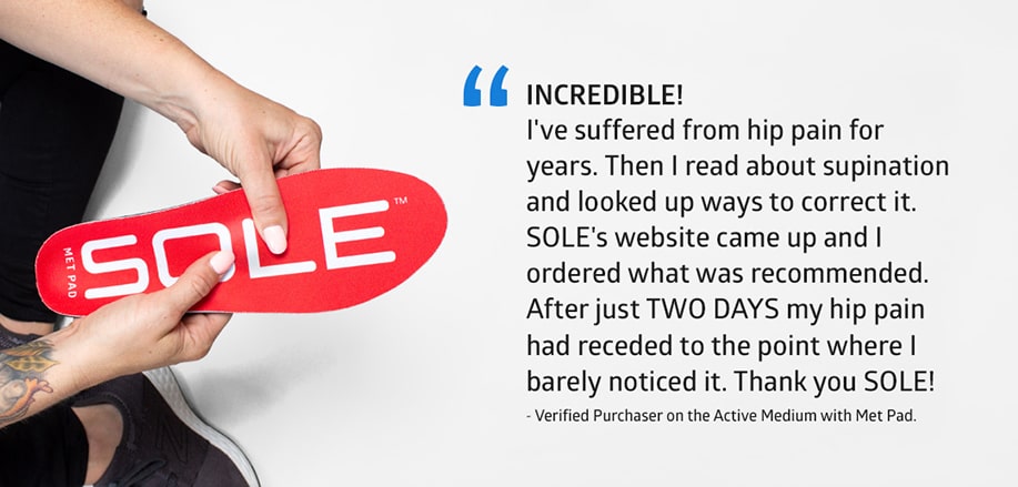 supination insole testimonial