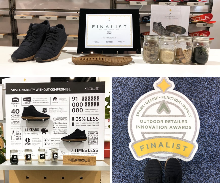 the jasper chukka at the outdoor retailer innovation awards 2018