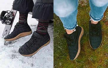 people enjoy wearing merino wool sneakers after snowboarding and in the fall