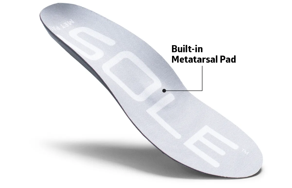 cycling insoles with a built-in metatarsal pad