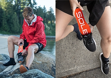 sole footbeds help increase comfort of running shoes