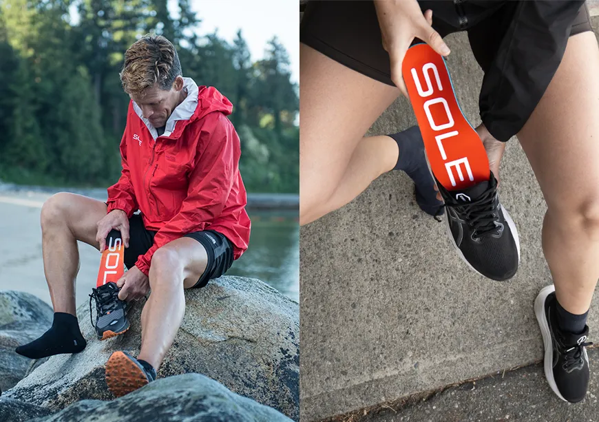 sole footbeds help increase comfort of running shoes