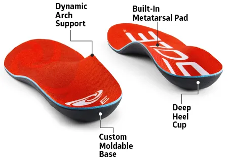 the sole signature supportive shape orthotics with built-in metatarsal pads