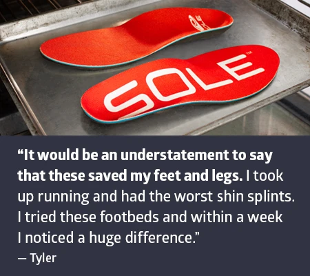 sole insoles for shin splints testimonial