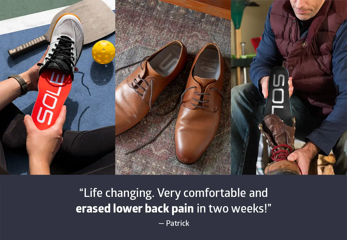 insoles for back pain in any shoe