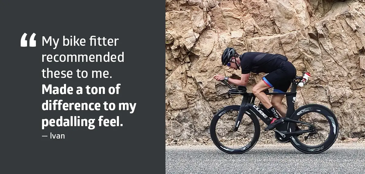 sole footbeds for cycling insoles testimonial