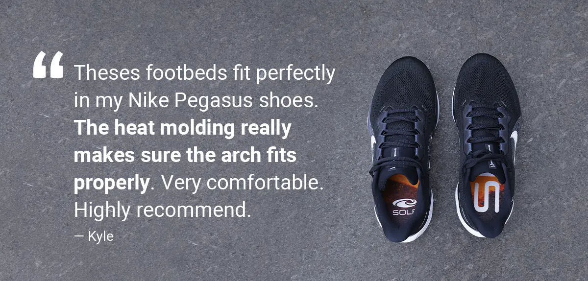 review of sole insoles for nike pegasus