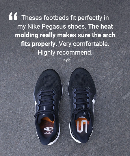 review of sole insoles for nike pegasus