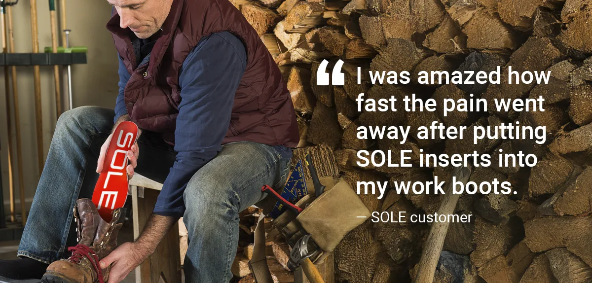 review of sole active medium insoles for work boots