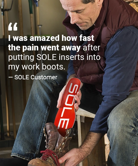 review of sole active medium insoles for work boots