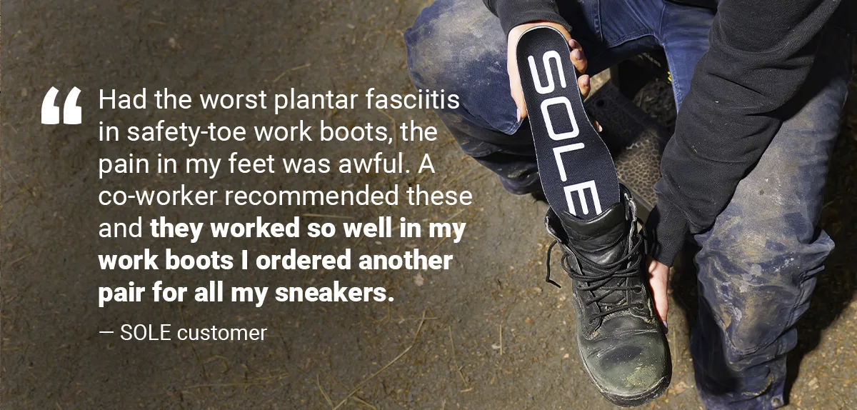 review of sole insoles for work boots