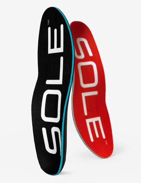 two sole footbeds