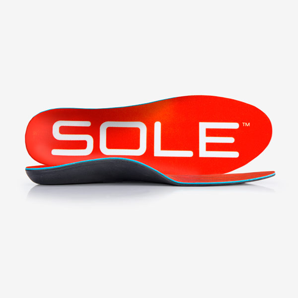 Sole Unisex Red Active Medium Footbed Insoles Size 3 Men 5 Women US 